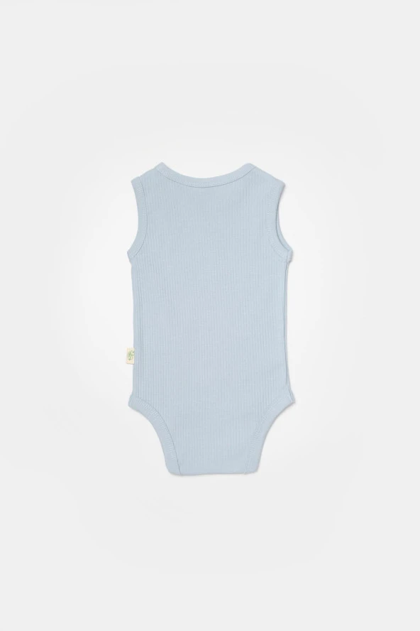 Bebek 2 Parça Kolsuz Body, %50 Bambu - %50 Organik Pamuk, Bebek ve Yenidoğan Serisi - CSYB9014 - 6