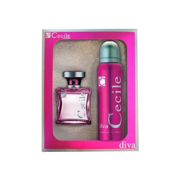 Cecile Diva Kadın Parfüm EDT 100 ML + Deodorant 150 ML