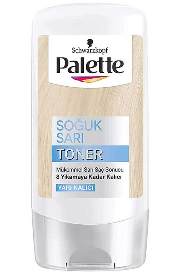 Palette Toner Yarı Kalıcı Saç Boyası-SOĞUK SARI