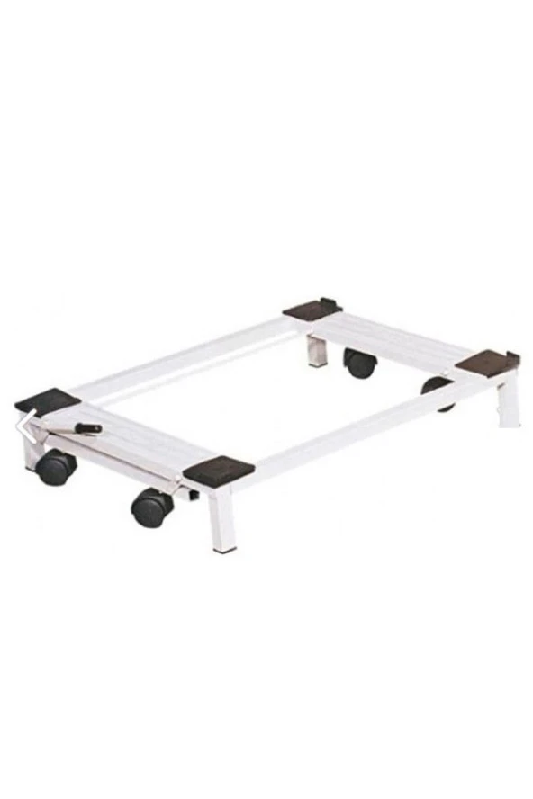 Trendesk   Metal Çeksür Çamaşır Makinesi Taşıma Buzdolabı Makine Altlığı Tekerlekli Beyaz Eşya Taşıyıcı - 3