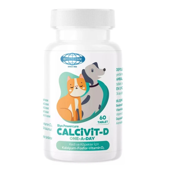 BİYOTEKNİK CALCİVİT-D KALSİYUM D VİTAMİNİ 60 TABLET