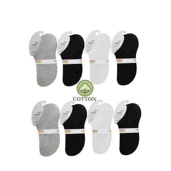 Kız - Erkek Çorap Sneakers Model Pamuklu Terletmez (4 ÇİFT) Çocuk Çorabı - 4