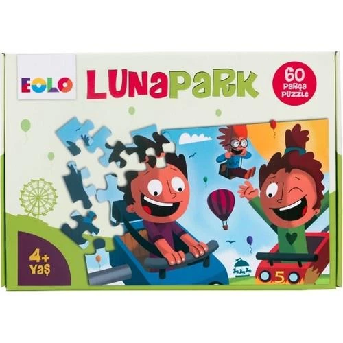 Eolo 60 Parça Yer Puzzle Lunapark 4+ - Resim 2