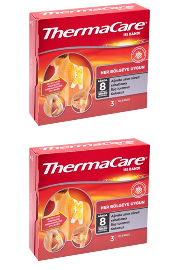 Thermacare Her Bölgeye Uygun Flaster 3 X 2'Li PAKET (SKT:12/2025)