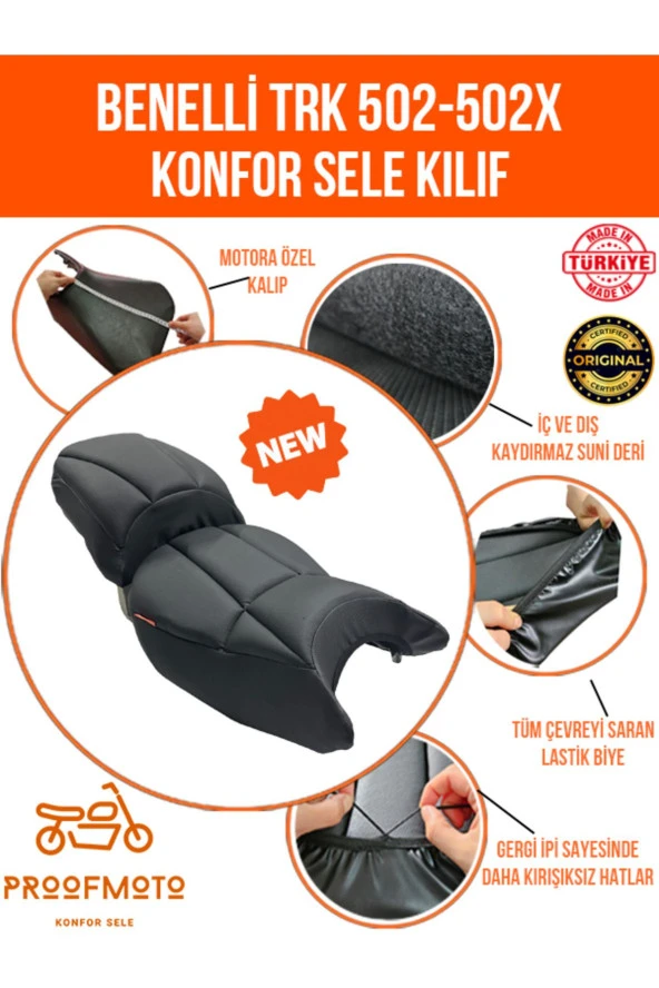 Benelli TRK 502 - 502X Konfor Sele Kılıfı