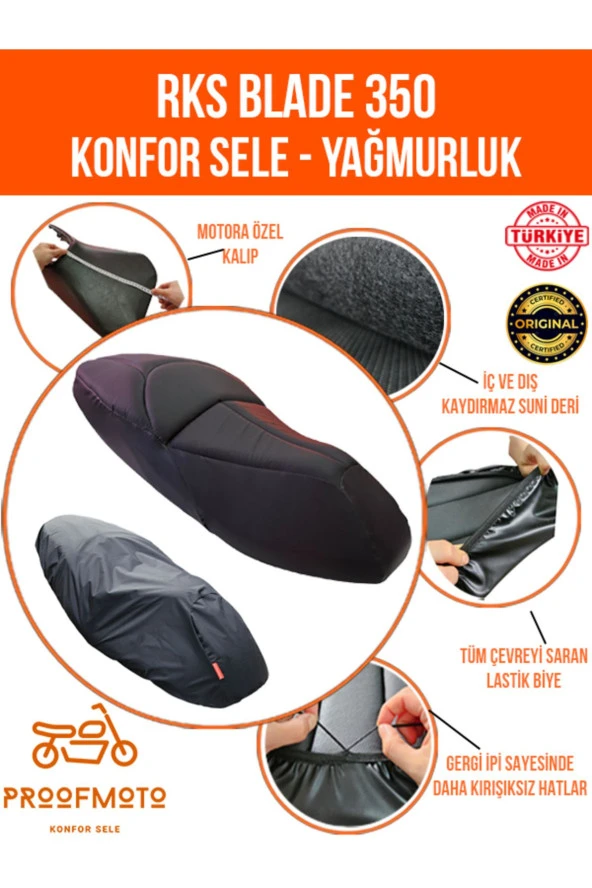 Rks Blade 350 Konfor Sele Ve Yağmurluk Kılıfı