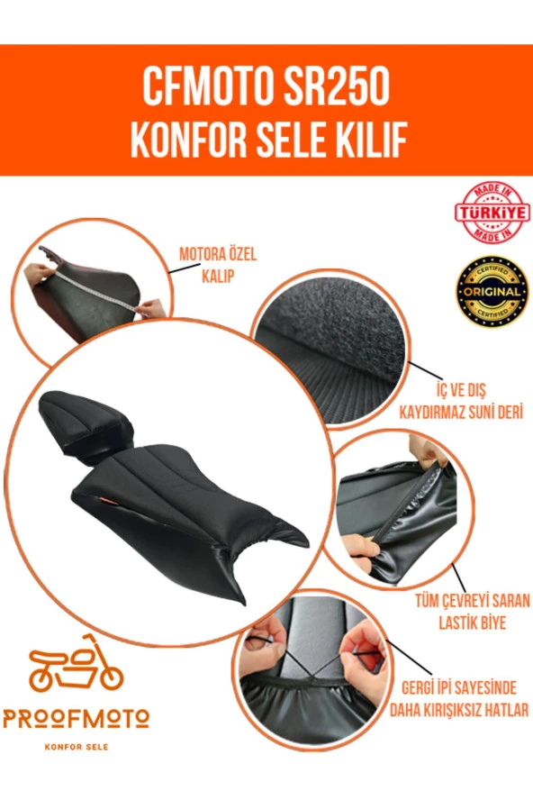 Cfmoto 250sr Konfor Sele Kılıfı-