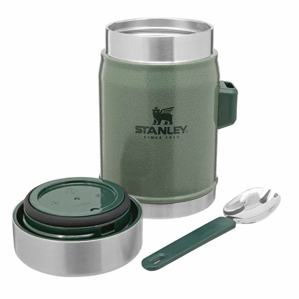 Stanley Klasik Paslanmaz Çelik Yemek Termosu Kaşıklı 0,40 Lt - Hammertone Green - 3