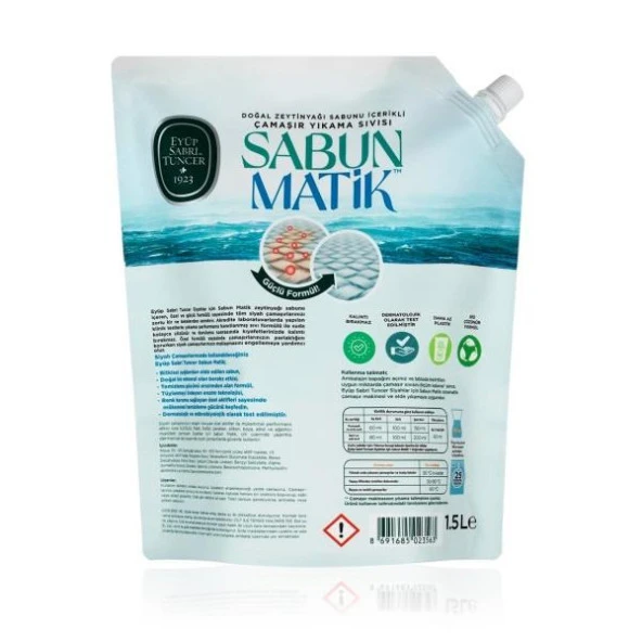 EYÜP SABRİ TUNCER DOĞAL ZEYTİNYAĞI İÇERİKLİ ÇAMAŞIR YIKAMA SIVISI SİYAHLAR 1,5 LT - 2