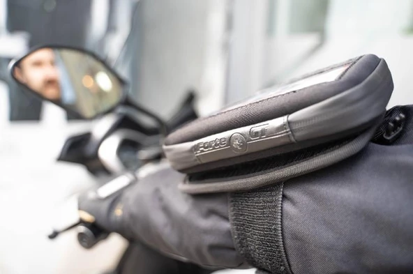Forte Gt 70632 Su Geçirmez Kol Bağlantılı Kurye Telefon Tutucu Cüzdanlı Motosiklet Çantası - 3