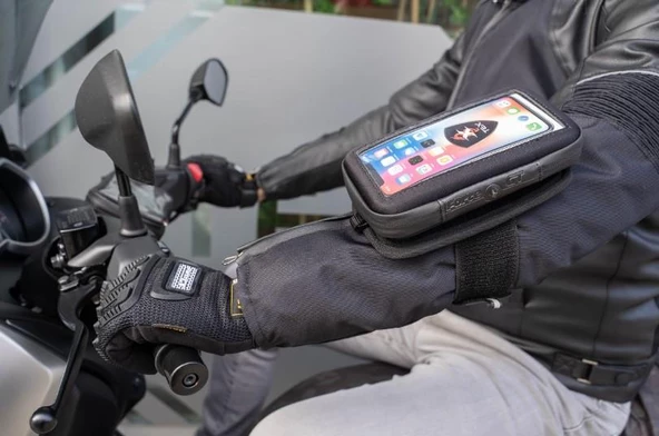 Forte Gt 70632 Su Geçirmez Kol Bağlantılı Kurye Telefon Tutucu Cüzdanlı Motosiklet Çantası - 2