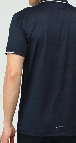Adidas EF-4204 Erkek Polyester Mesh Polo Yaka T-Shirt - 4