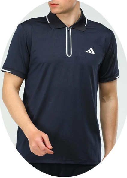 Adidas EF-4204 Erkek Polyester Mesh Polo Yaka T-Shirt - 6