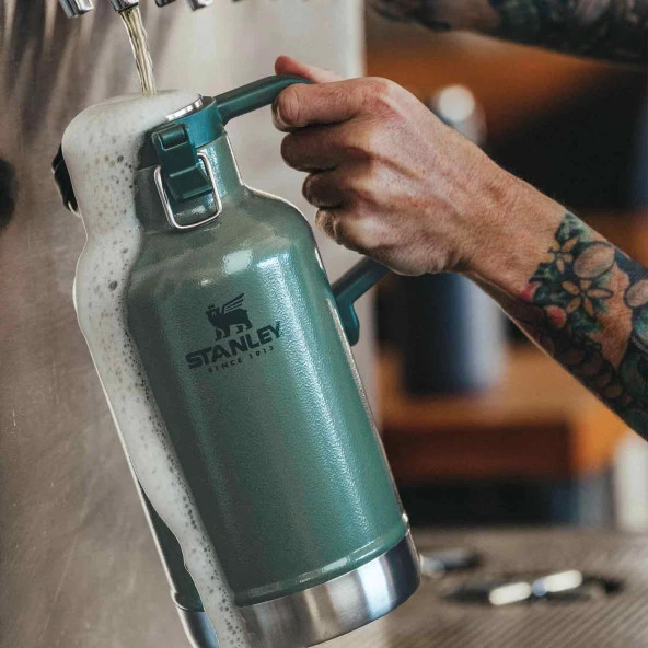 Stanley Klasik Vakumlu Termos 1.9 Lt - Hammertone Green - 6