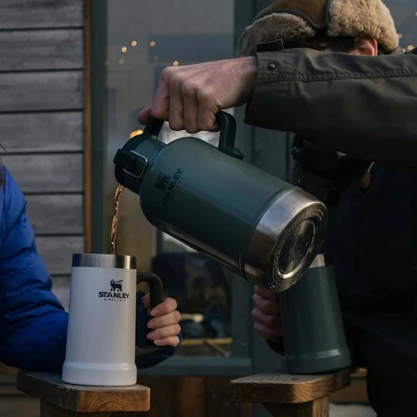 Stanley Klasik Vakumlu Termos 1.9 Lt - Hammertone Green - 8