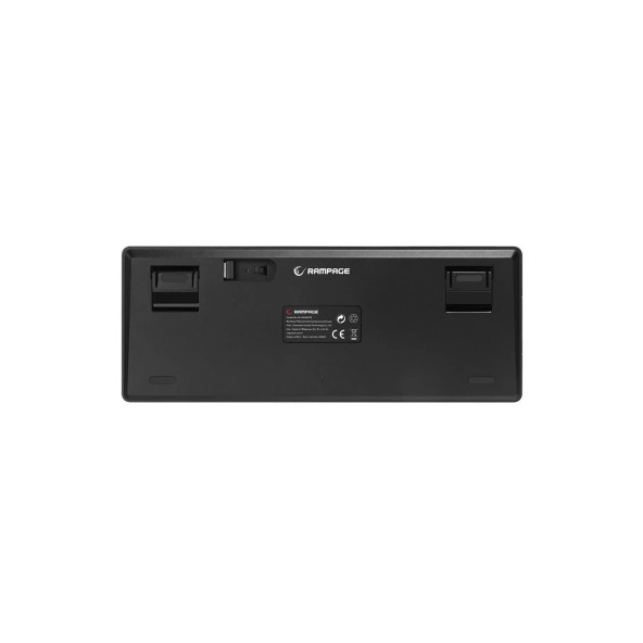 Rampage W-granıte Siyahgri Low Profile Blue Swıtch Q Rgb 2,4 Ghz Bt Mekanik Gaming Oyuncu Klavye - 2
