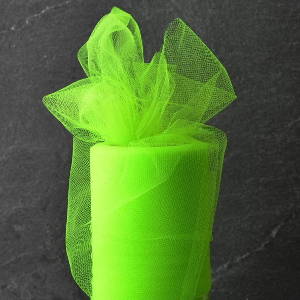27 METREX70 CM AÇIK YEŞİL SÜSLEME TÜLÜ AÇIK YEŞİL TÜL ARABA DÜĞÜN DEKOR TÜL GREEN DECORATION TULLE ürün görseli