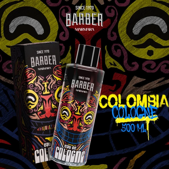 Colombia EDC Premium Kolonya Cam Şişe 500 ML - 3