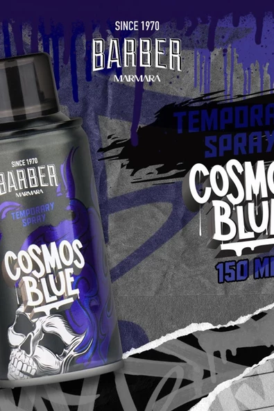 Geçici Renkli Saç Spreyi Mavi 150 ML - Resim 6