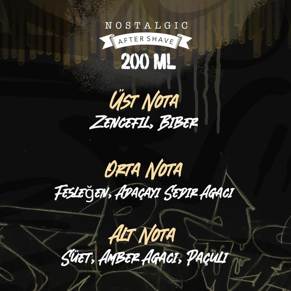 Aftershave Tıraş Kolonyası Nostaljic Cam Şişe 200 ML - Resim 5