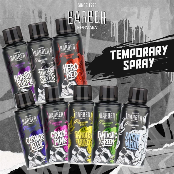 Geçici Renkli Saç Spreyi Gümüş 150 ML - Resim 4