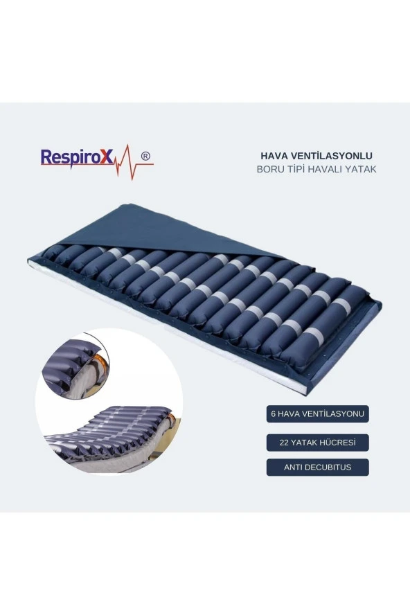 RESPİROX Elit Marka Hava Ventilasyonlu Boru Tipi Havalı Hasta Yatak Yara Önleyici - 3