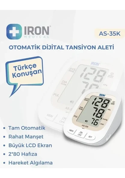 Iron AS-35K Koldan Konuşan Dijital Tansiyon Aleti ürün görseli
