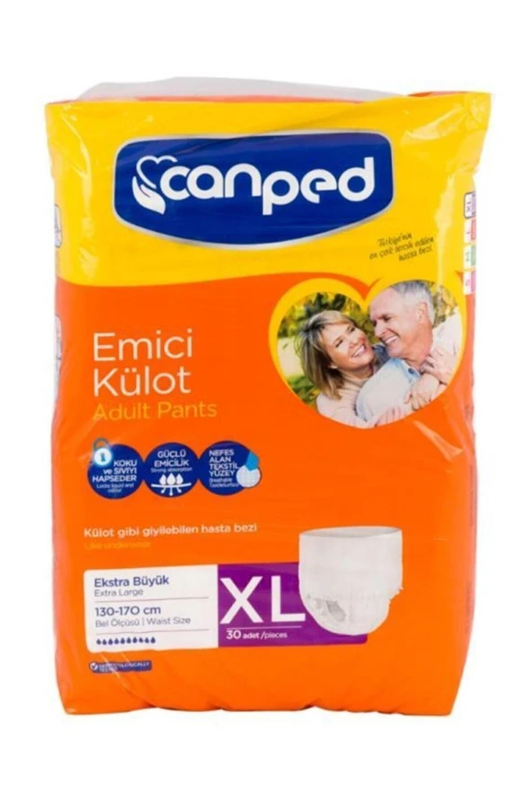 CANPED Külotlu Yetişkin Hasta Bezi Extra Large 30 Lu