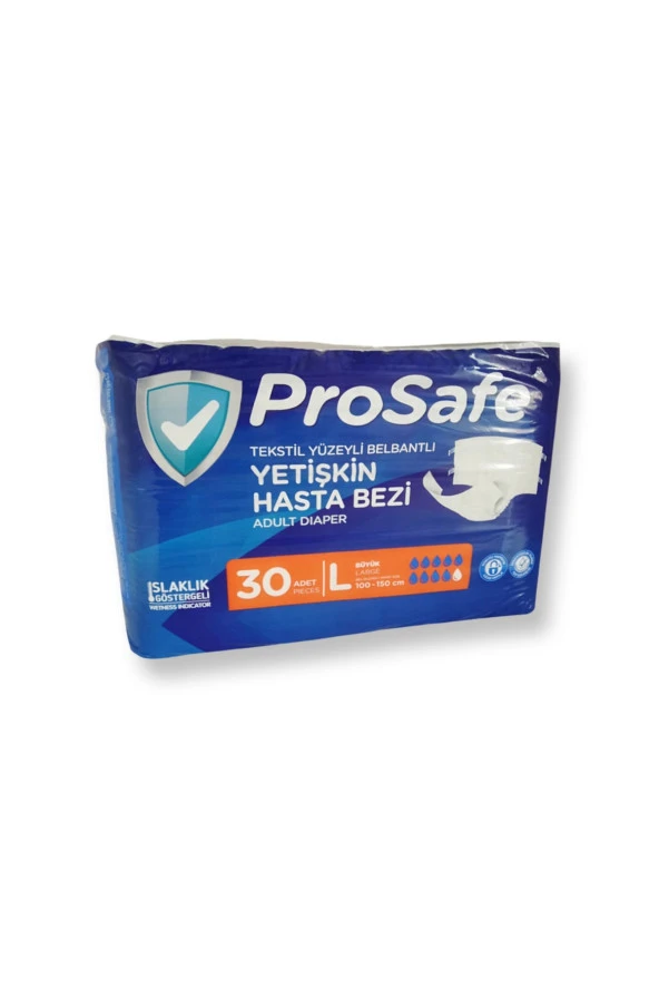 PROSAFE Belbantlı Yetişkin Hasta Bezi - Large