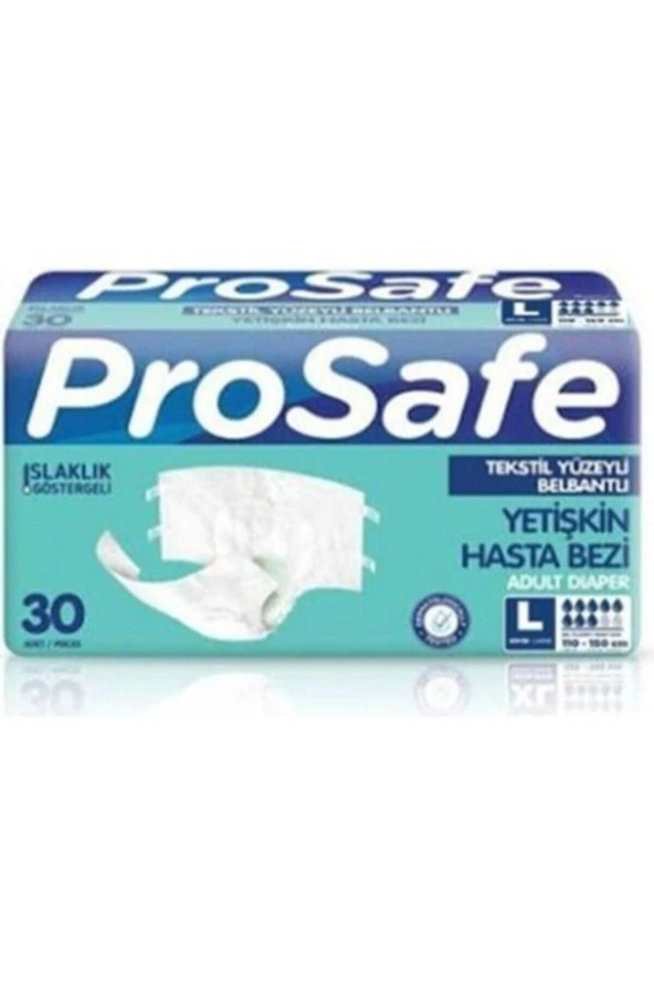 PROSAFE Belbantlı Textil Yüzey Hasta Bezi 30'Lu Large ürün görseli