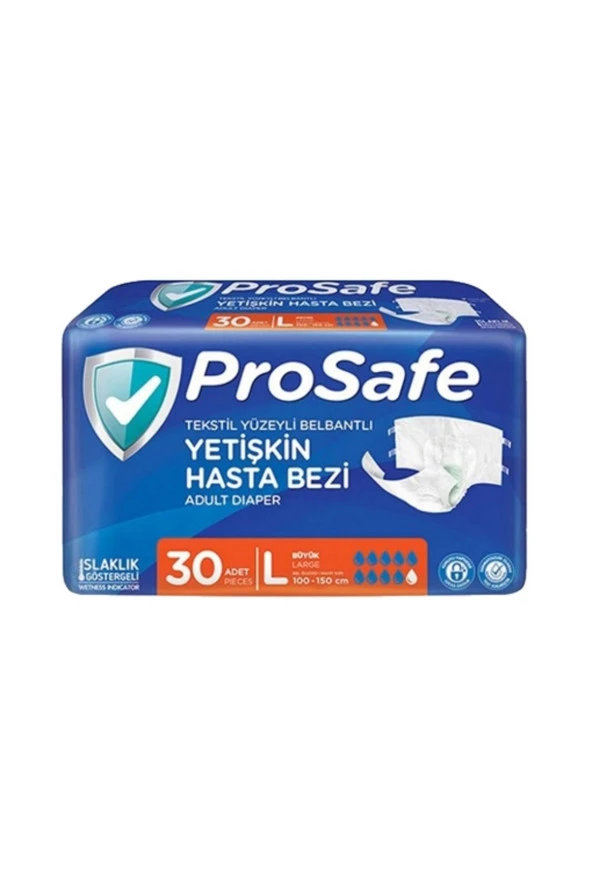 PROSAFE Hasta Bezi Belbantlı Large 30'Lu (12'Li)