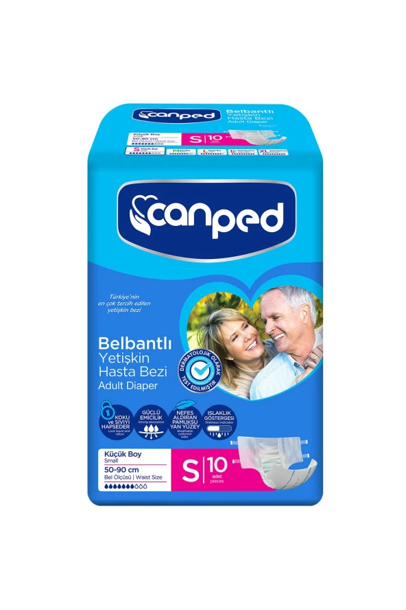 CANPED Hasta Alt Bezi Bağlamalı Tekstil Yüzey Small 10Lu