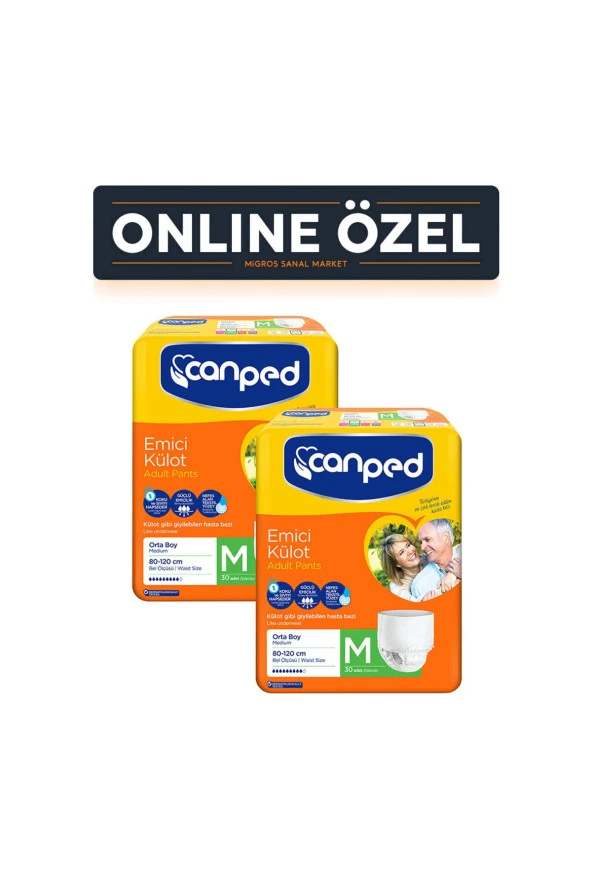 CANPED Emici Külot Orta Online Paket 60'Lı ürün görseli