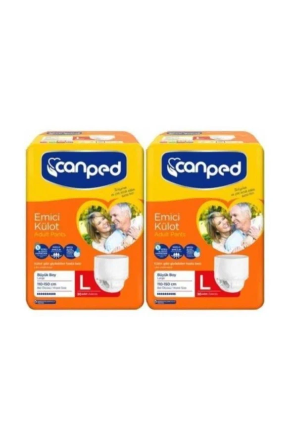 CANPED Emici Külot Hasta Bezi Büyük Boy Large 60 Adet ürün görseli