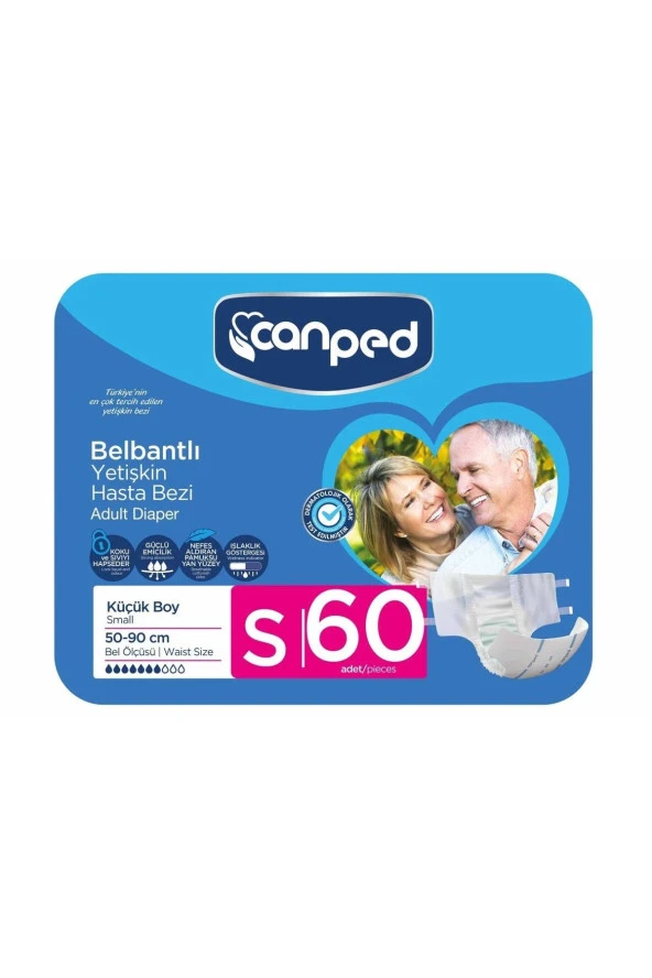 CANPED Hasta Bezi Küçük (S) 60 Adet (10'Lu 6 Paket)