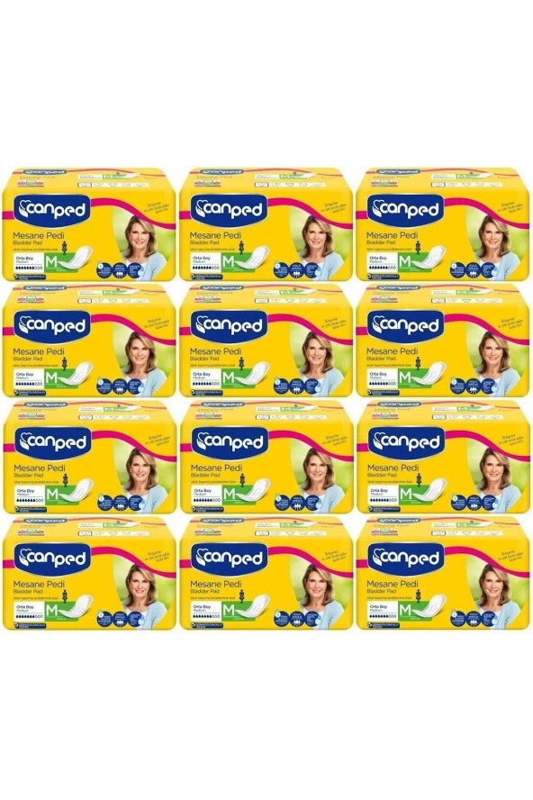 CANPED Mesane Pedi Klasik M-Orta Boy 120 Adet (12Pk x 10)