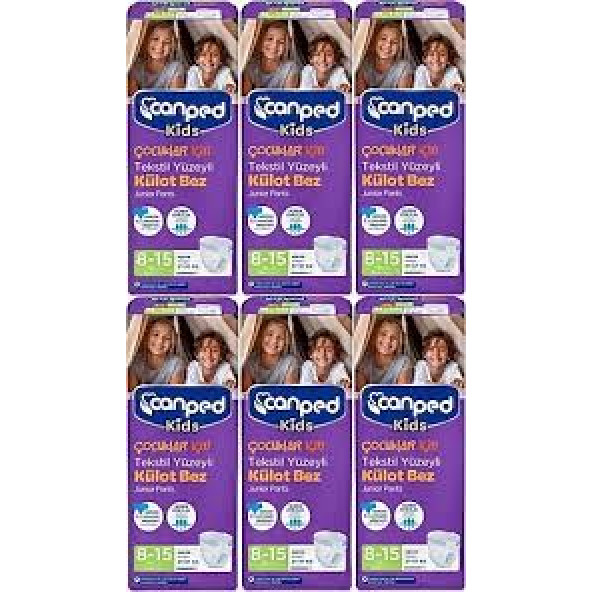 CANPED Çocuk Bezi 8-15 Yaş 27-57Kg 48 Adet