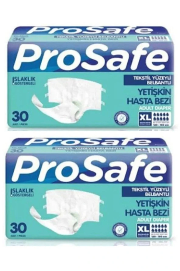 PROSAFE Yetişkin Hasta Bezi xlarge 30 Adet X 2 Paket 60 Adet