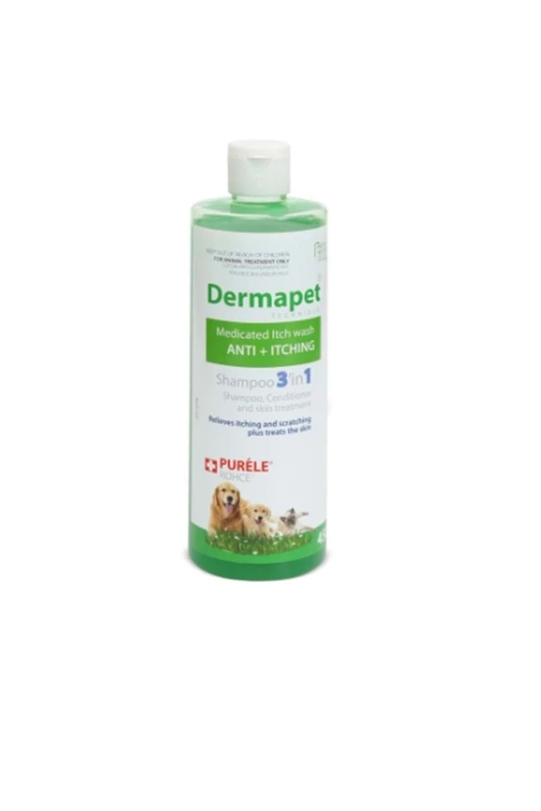 PURELE DERMAPET KÖPEK DERİN TEMİZLİK VE BAKIM ŞAMPUANI 450 ML