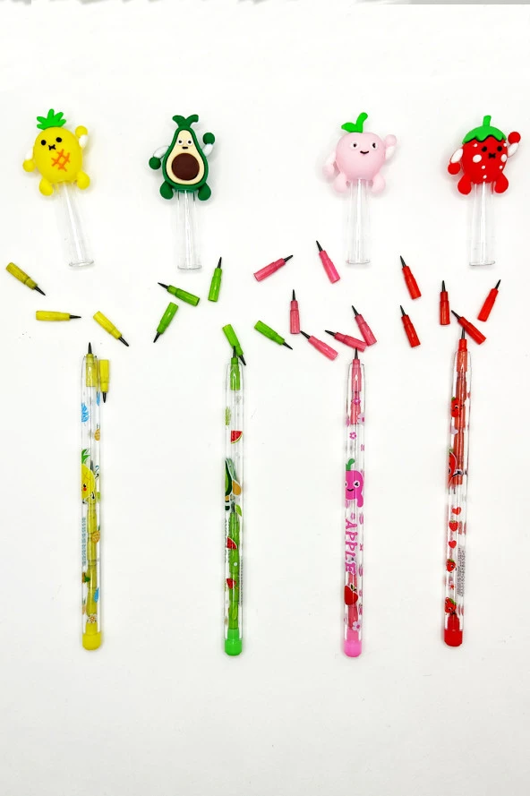 Çilek Desenli Yumurtlayan Kalem - 1 Adet - Resim 3