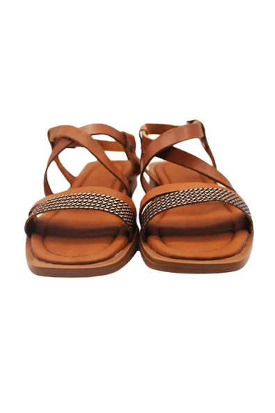 Trendella Antik Deri Sandalet - 8