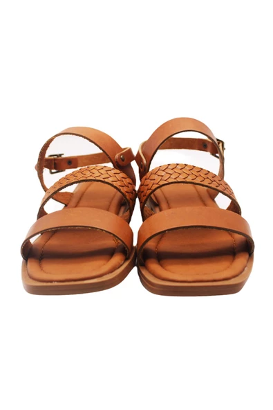 Trendella Antik Deri Sandalet - 5