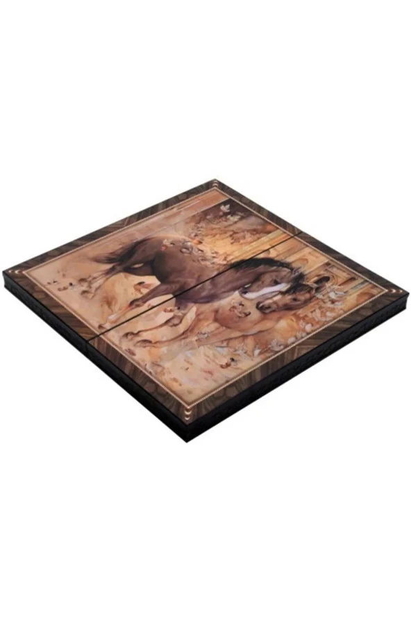 Ks Games Master At Desenli Ahşap Tavla Büyük - 2