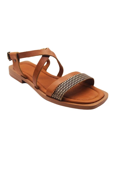Trendella Antik Deri Sandalet - 7