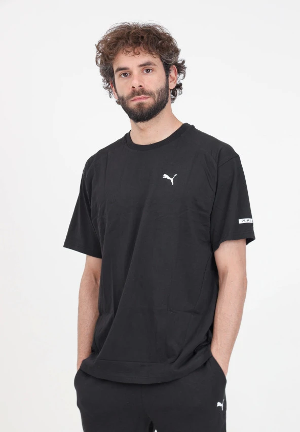 Puma Rad/Cal Erkek Siyah Günlük Stil T-Shirt 67891301 - 2