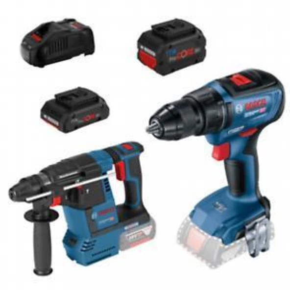 Bosch GSR 18V-50 + GBH 18V-26 1X4.0Ah 1x8.0Ah 0.615.990.N1X