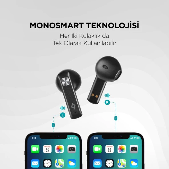 Ttec Ultra İnce Su Geçirmez Çift Cihaz Destekli Bluetooth Kulaklık Huawei Samsung İphone Kulaklık