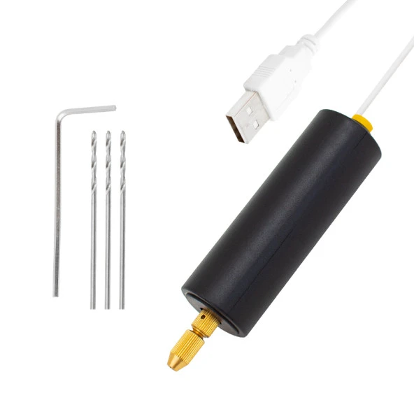 POWERMASTER PM-5504 MİNİ HOBBY DRILL EL MATKABI (5 VOLT USB ADAPTÖR İLE ÇALIŞIR) - 4