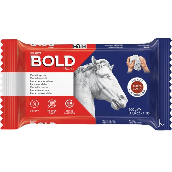 Smarta Seramik Hamuru Bold Toprak Rengi 500 Gram Seramik Hamuru