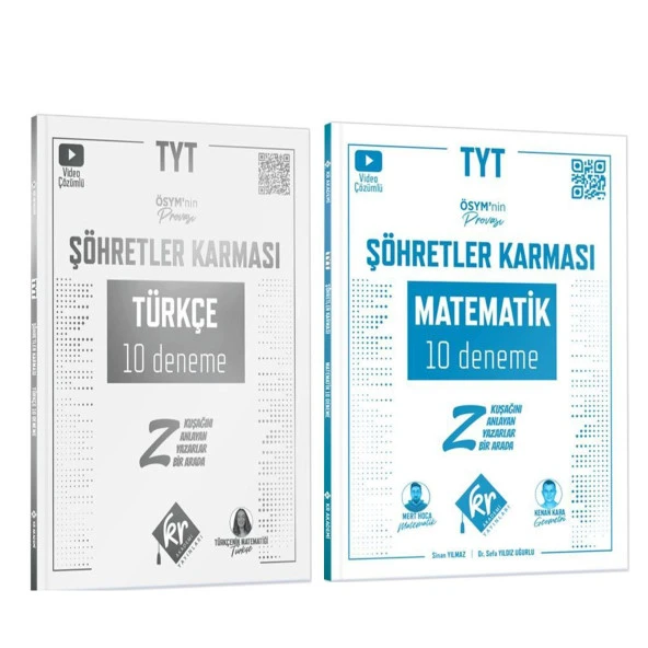 Kr Akademi TYT Matematik ve Türkçe Şöhretler Karması Deneme Seti 2 Kitap